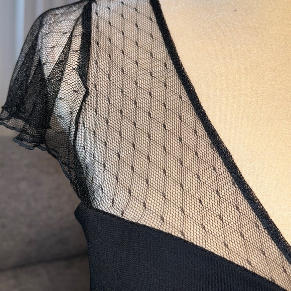 Moda International Black Lace Dress Size 8 - Picture 3 of 9